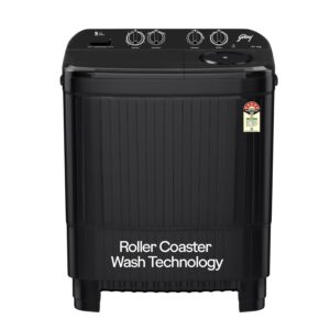 Godrej 10 Kg 5 Star With Roller Coaster Wash Technology Semi-Automatic Top Load Washing Machine (2024 Model, WSEDGE NEO 100 5.0 PB3 SLGR, Slate Grey)